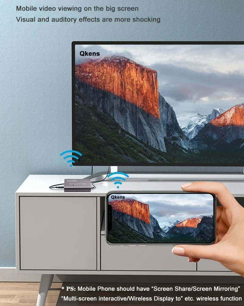 Hdmi Adapter - Adaptador de pantalla inalámbrica WiFi, receptor