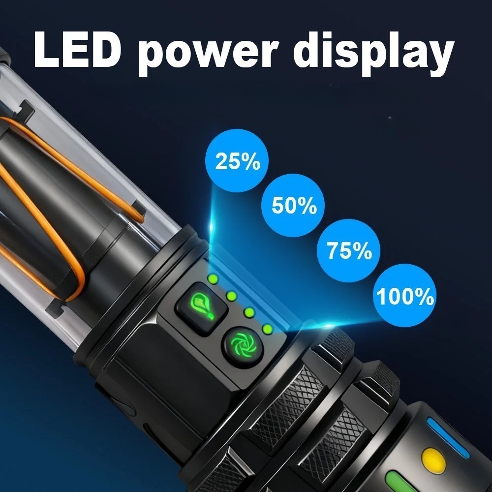 Potente Linterna LED Ultra Bri - Power Bank reseña y precio