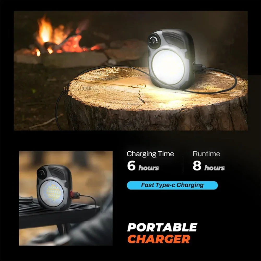 Linterna de Camping LED/COB re - Power Bank reseña y precio