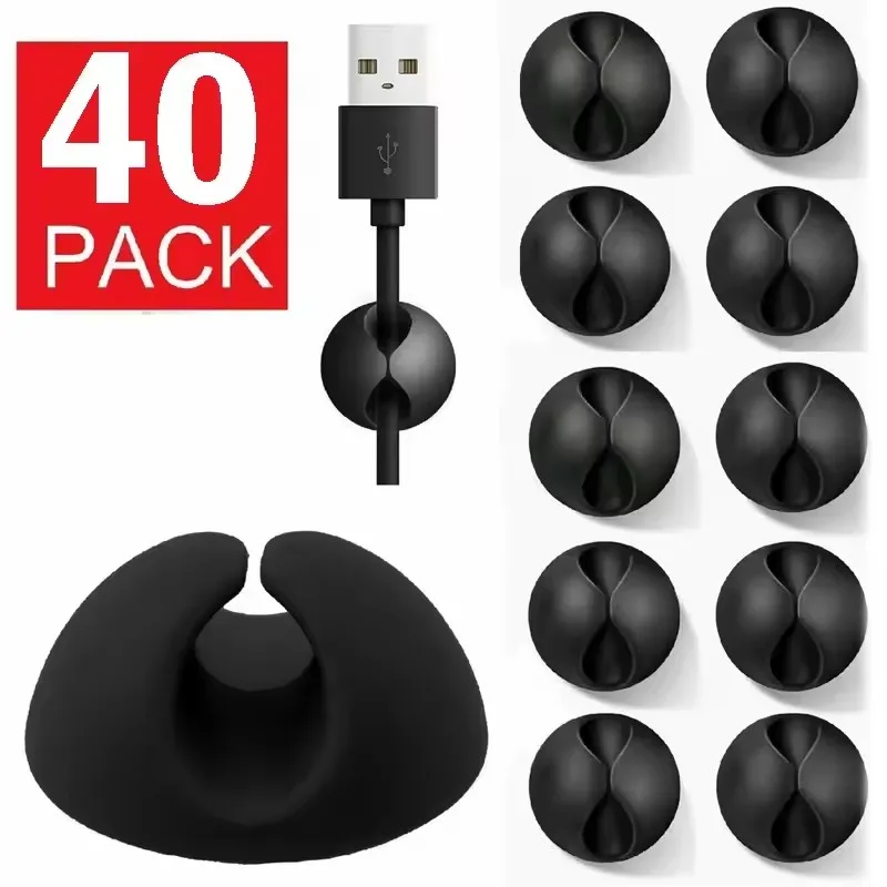 Clips para cables de escritori - Cable Organizer reseña y precio