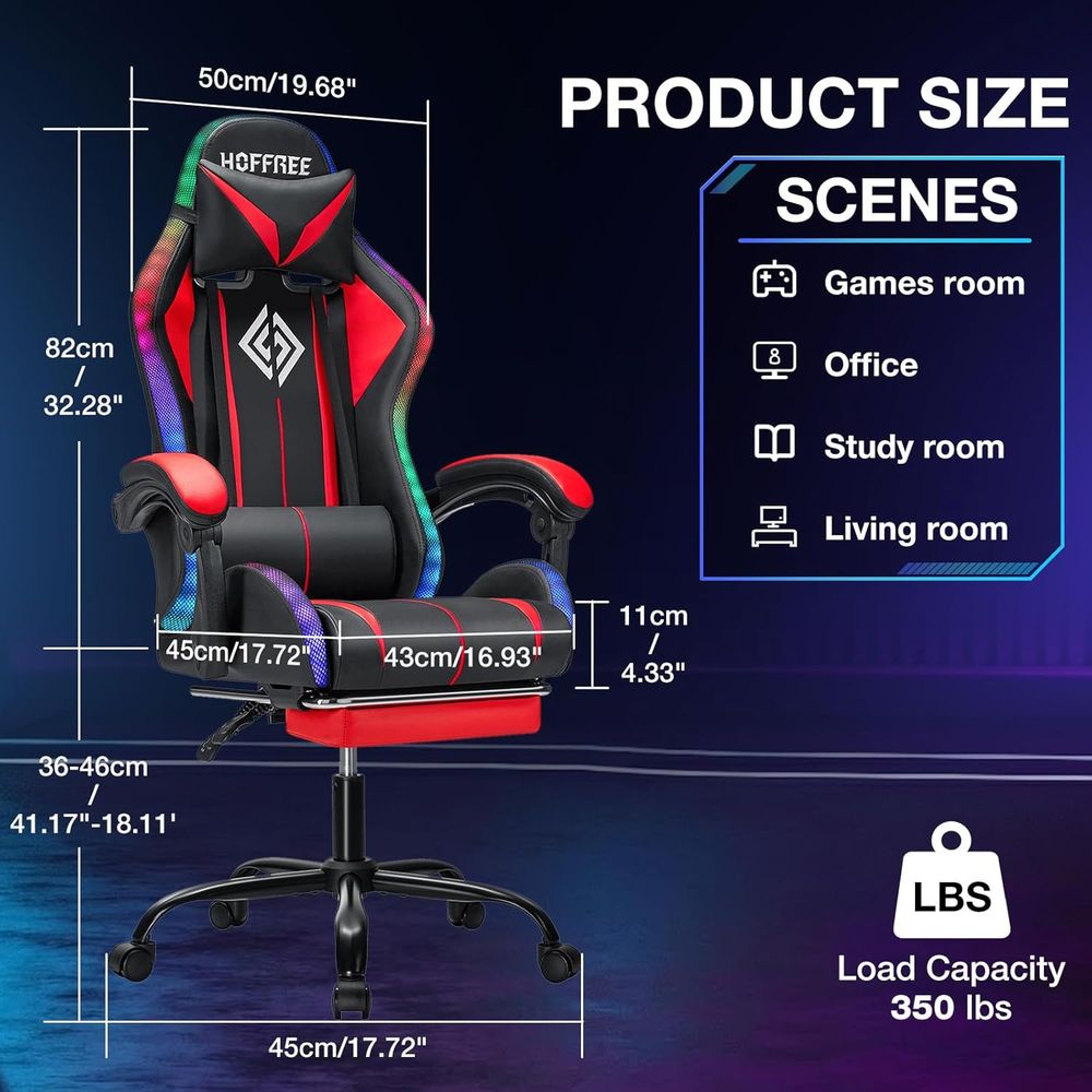 Silla Gaming RGB con Altavoces - Bluetooth Speaker reseña y precio