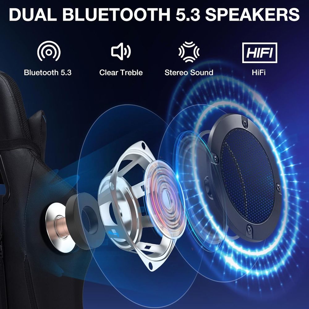 Silla Gaming RGB con Altavoces - Bluetooth Speaker reseña y precio